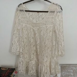 Free People Lace Beach Cover Up